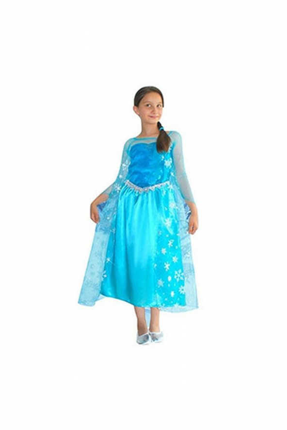 Frozen Buzlar Prensesi Elsa Butik Kostüm 4-6 Yaş