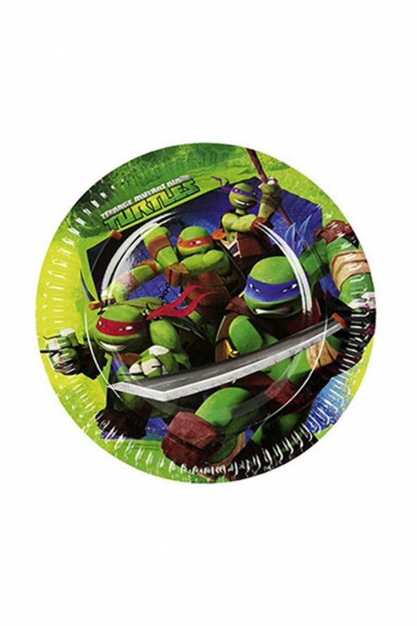 Ninja Turtles Kağıt Tabak 23cm 8li