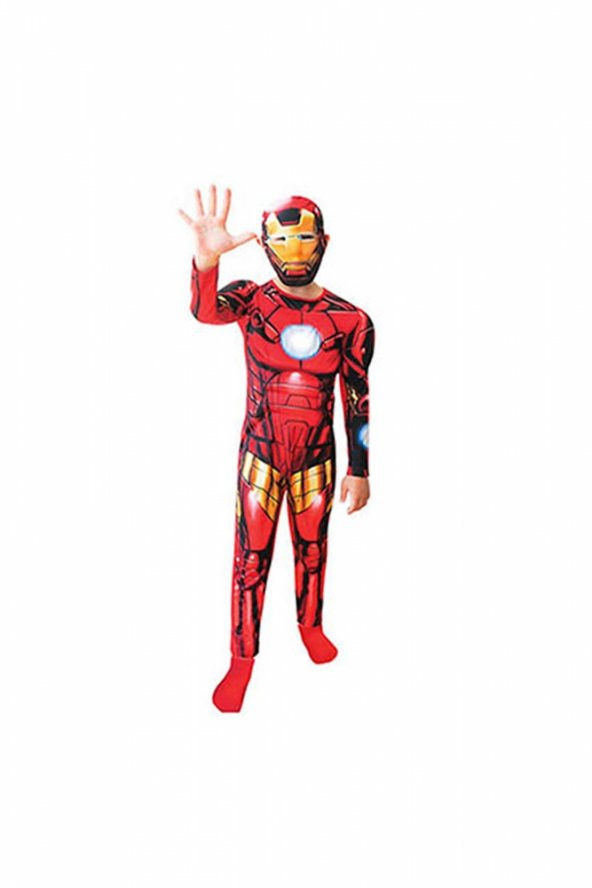 Iron Man Çocuk Kostüm 7-9 Yaş 1 Adet