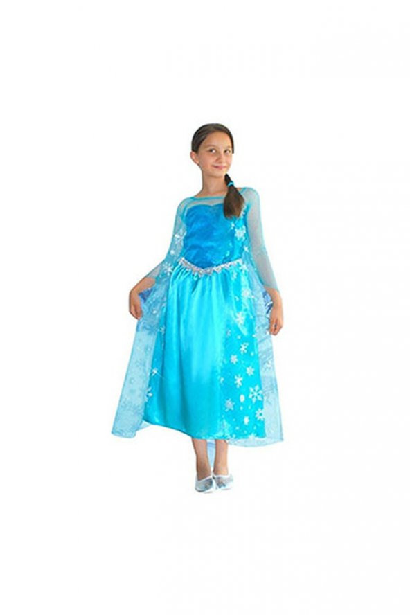 Frozen Buzlar Prensesi Elsa Butik Kostüm 7-9 Yaş 1 Adet