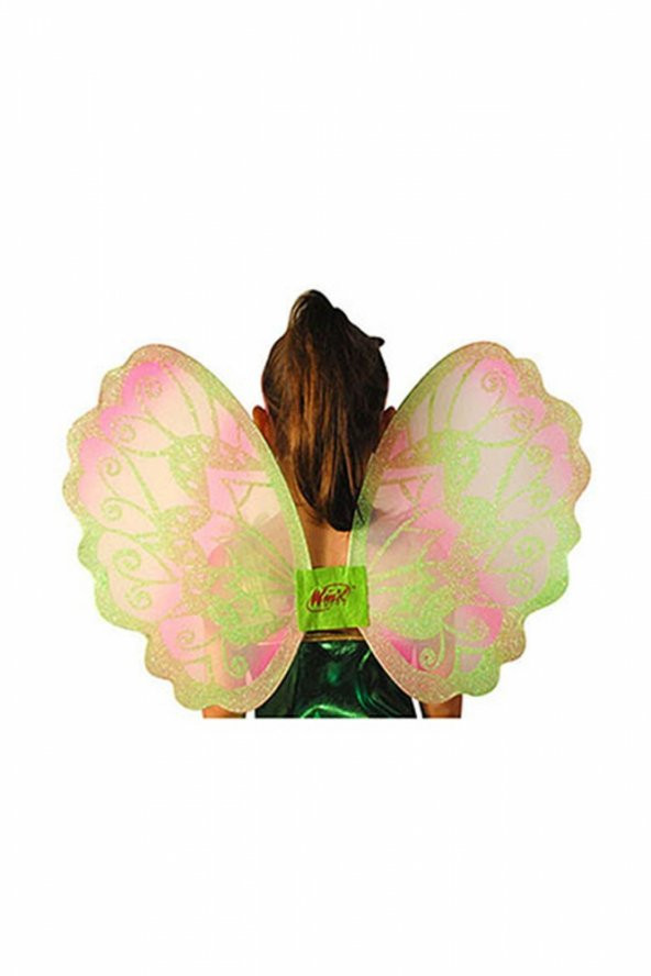 Winx Flora Kostüm 4-6 Yaş 1 Adet - Resim 2