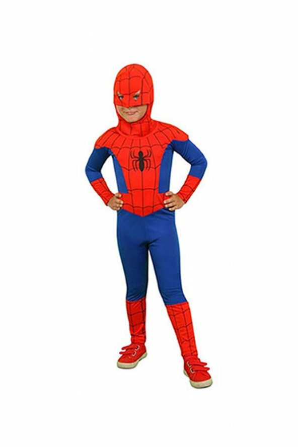 Spiderman Kostüm 4-6 Yaş 1 Adet