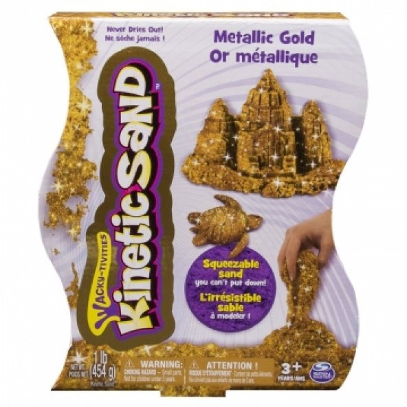 Kinetic Sand Kinetik Oyun Kumu Metallic Gold