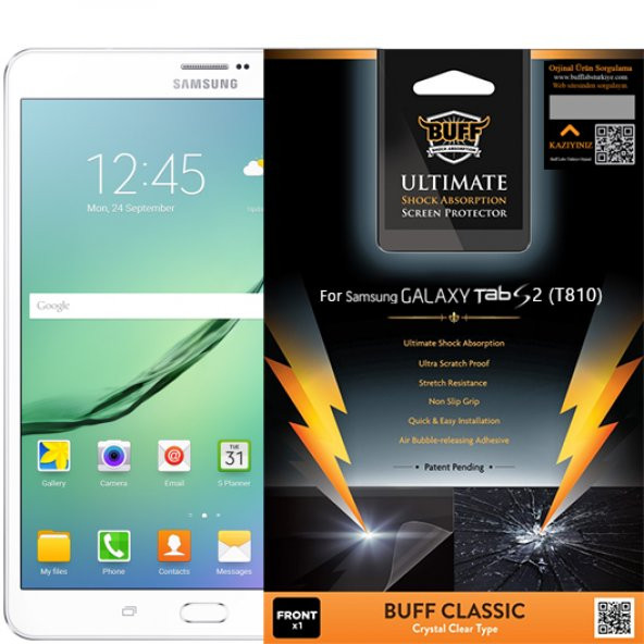 BUFF Samsung Galaxy Tab S2 (T810) Darbe Emici Ekran Koruyucu Film