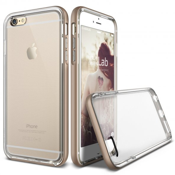 Verus iPhone 6 Plus/6S Plus Crystal Bumper Kılıf Shine Gold