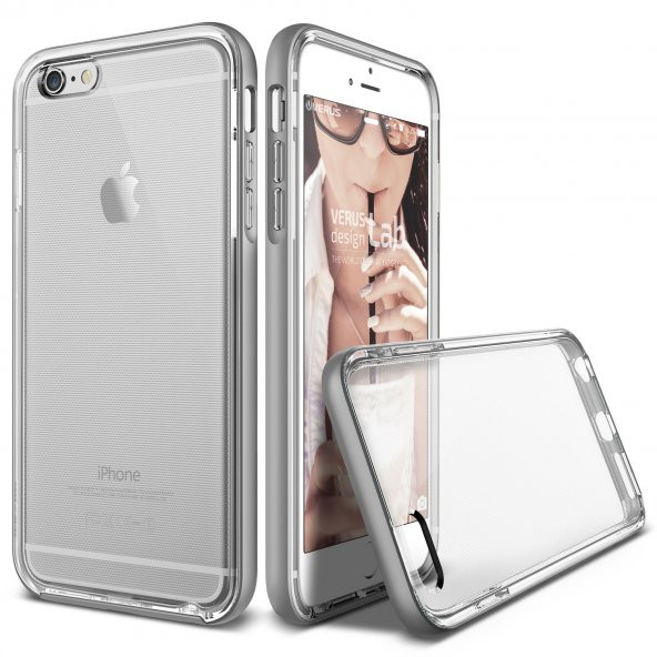 Verus iPhone 6/6S Crystal Bumper Series Kılıf Light Silver