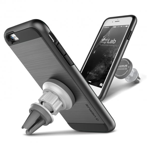 Verus iPhone 6/6S Magnetic Flat Series Steel Silver
