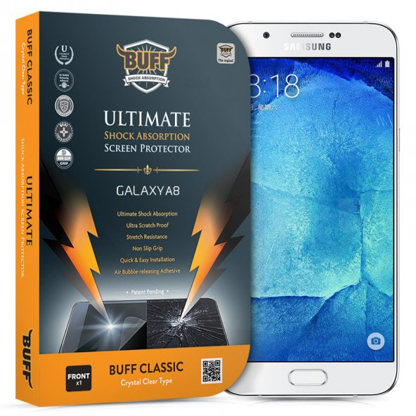 BUFF Galaxy A8 Darbe Emici Ekran Koruyucu Film