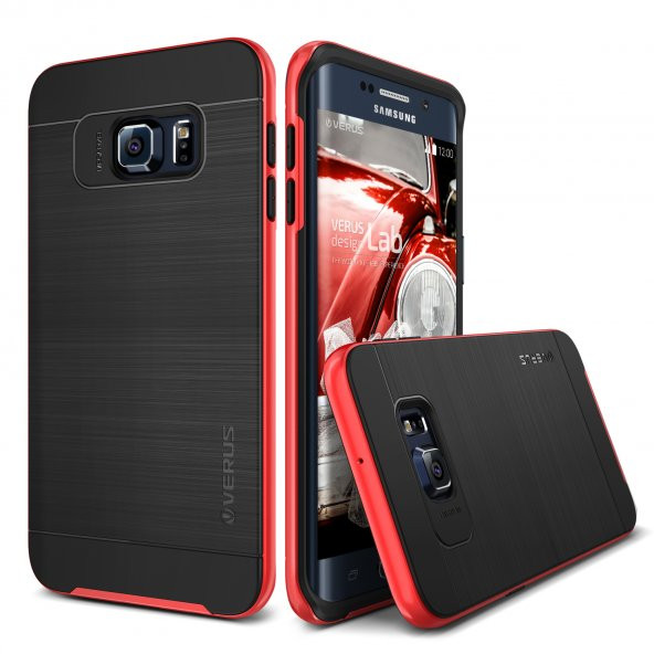 Verus Galaxy S6 Edge Plus High Pro Shield Kılıf Crimson Red