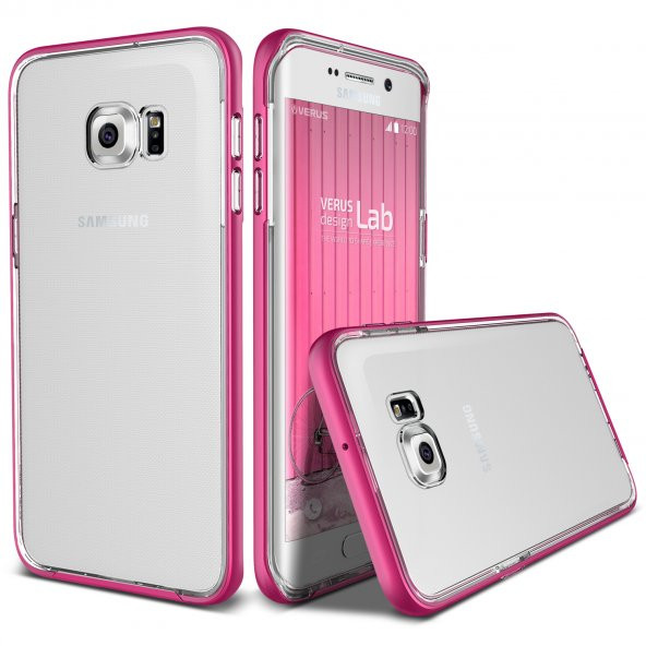 Verus Galaxy S6 Edge Plus Crystal Bumper Kılıf Hot Pink