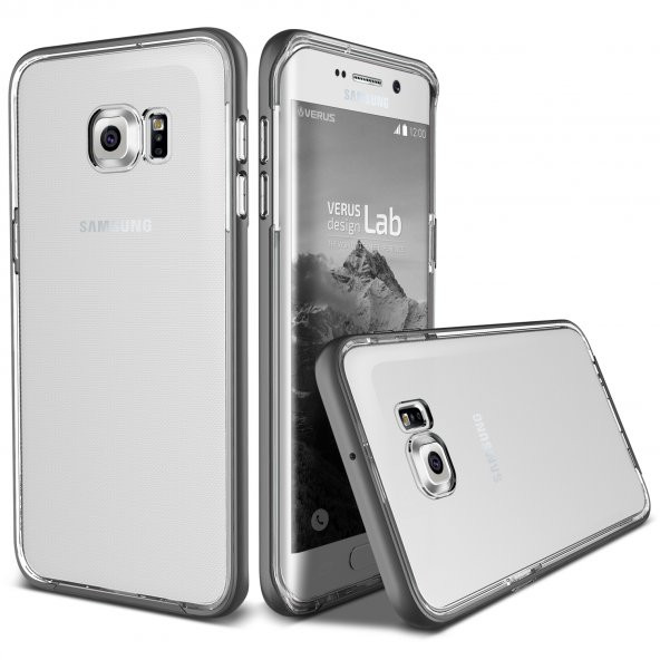Verus Galaxy S6 Edge Plus Crystal Bumper Kılıf Steel Silver