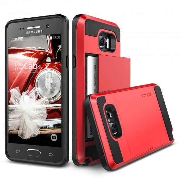 Verus Galaxy Note 5 Case Damda Slide Kılıf Crimson Red