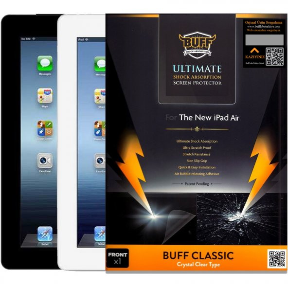 BUFF iPad Air ve Air 2 Darbe Emici Film