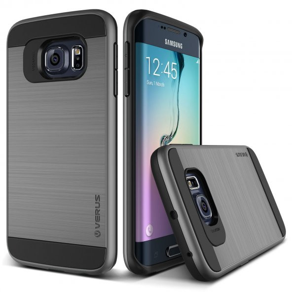 Verus Galaxy S6 Edge Case Verge Series Kılıf Steel Silver