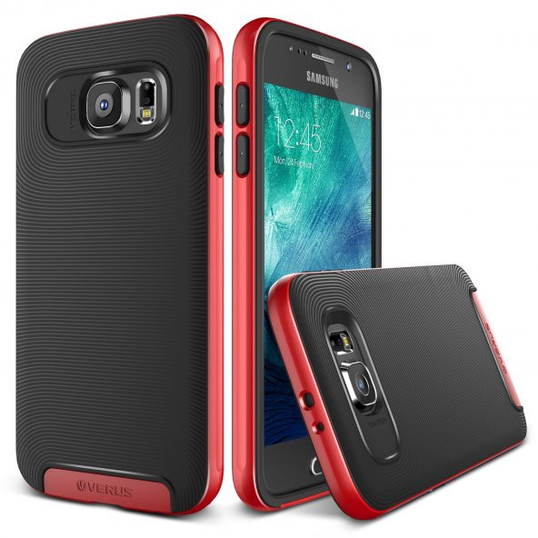 Verus Galaxy S6 Case Crucial Bumper KÄ±lÄ±f Crimson Red