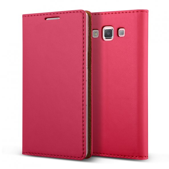 Verus Galaxy A5 Wallet Crayon Slim Diary Kılıf Hot Pink