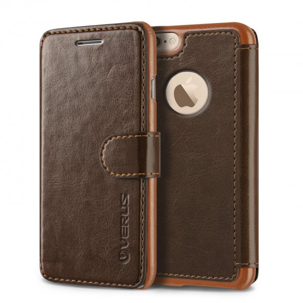 Verus iPhone 6 Plus Wallet Layered Dandy Diary Dark Brown