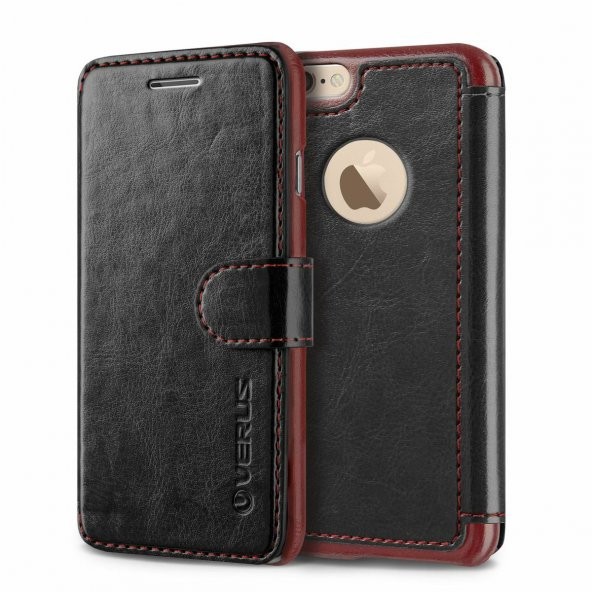 Verus iPhone 6 Plus Wallet Layered Dandy Diary Black Wine