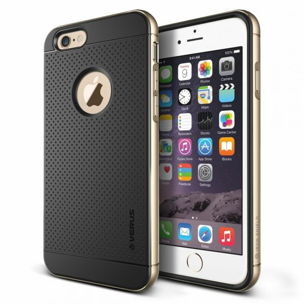 Verus iPhone 6 Plus/6S Plus Iron Shield Kılıf Gold