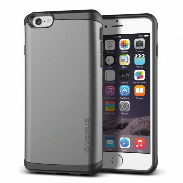 Verus iPhone 6 Plus/6S Plus Damda Veil Kılıf Steel Silver