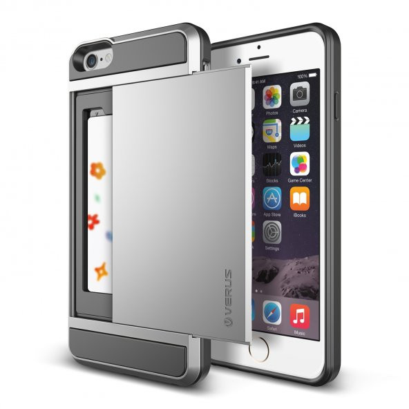 Verus iPhone 6 Plus/6S Plus Damda Slide Kılıf Light Silver