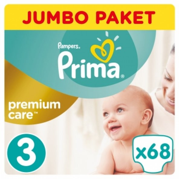 Prima Premium Care No:3 Midi 68 Adet Mega Paket Bebek Bezi