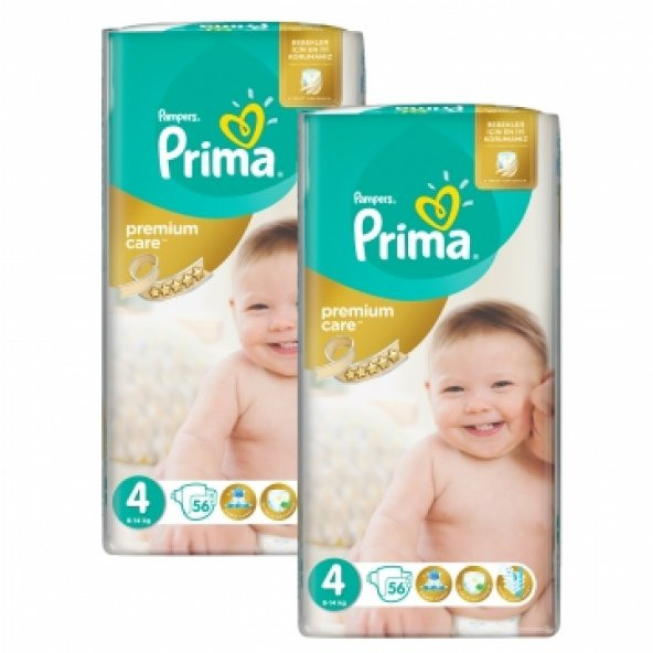 Prima Premium Care No:4 Bebek Bezi 2 ’li Jumbo Paket 112 Adet
