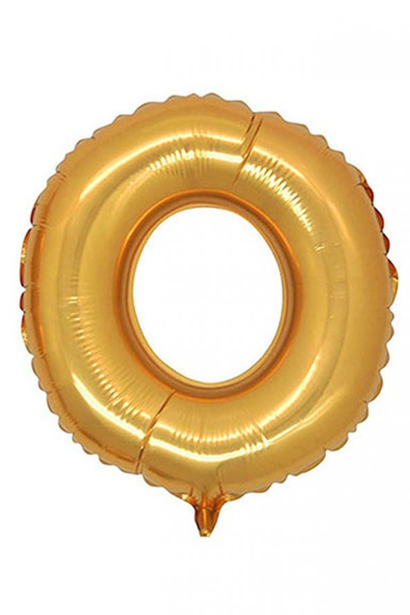 O Harf Altın Folyo Balon 90cm (40 inch) 1 Adet