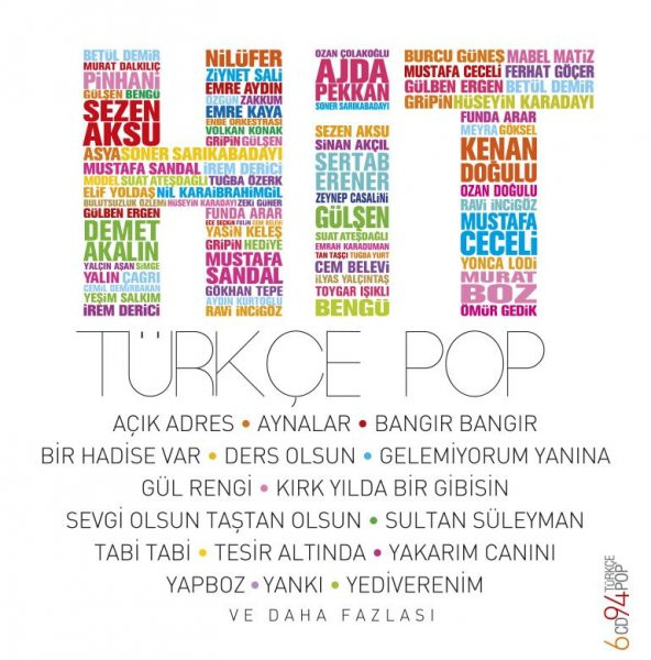 HİT TÜRKÇE POP - ÇEŞİTLİ SANATÇILAR ( 6 CD )