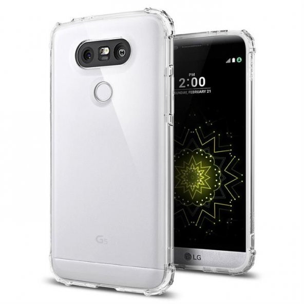 LG G5 Kılıf, Spigen Crystal Shell Crystal Clear