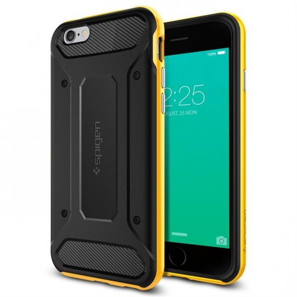 iPhone 6/6s Kılıf, Spigen Neo Hybrid Carbon Reventon Yellow