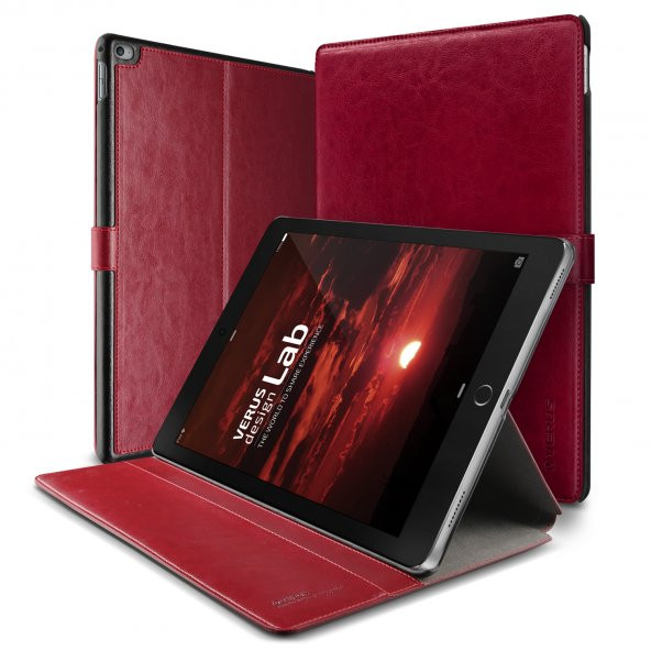 Verus iPad Pro Case Dandy Layered Series Kılıf Wine Black