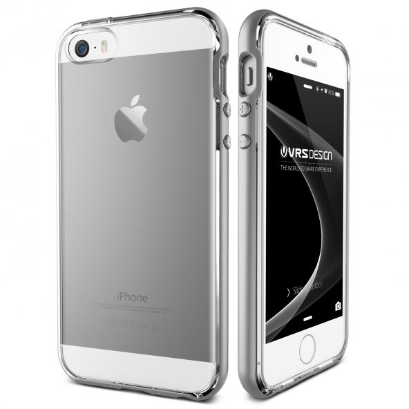 Verus iPhone SE Crystal Bumper Series Kılıf Light Silver