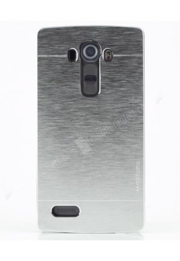 Motomo LG G4 Metal Yüzeyli Gümüş Kılıf