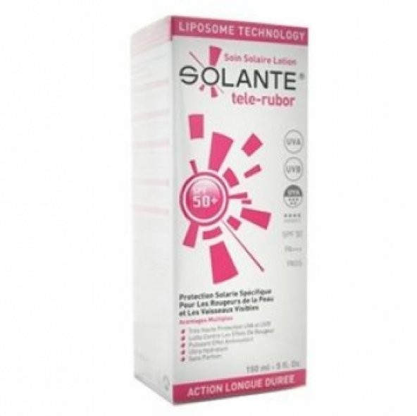 Solante Tele-Rubor Güneş Koruyucu Losyon SPF 50+ 150 ml