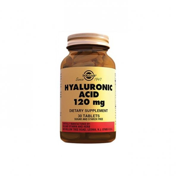 Solgar Hyaluronic Acid 120mg 30 Tablet
