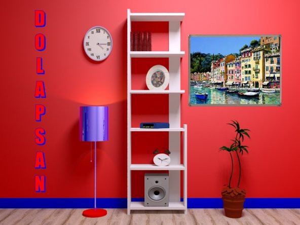 Dolapsan Mobilya Life Kitaplık - Beyaz - 4