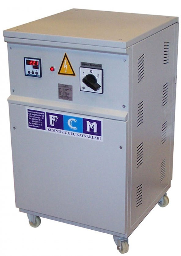 25 kVA Regülatör Monofaze Servo Sistem