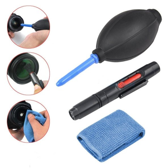 LENS / OBJEKTİF TEMİZLEME SETİ LENSPEN + POMPA + MİCRO FİBER BEZ