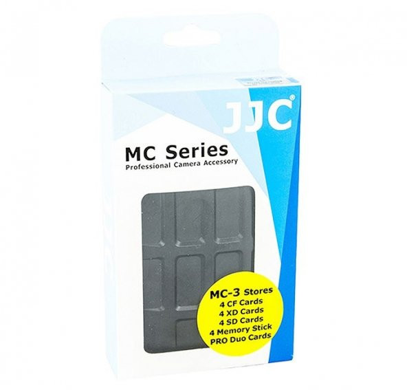 CF, SD, XD MS PRO DUO HAFIZA KARTI MUHAFAZA KABI JJC MC-3
