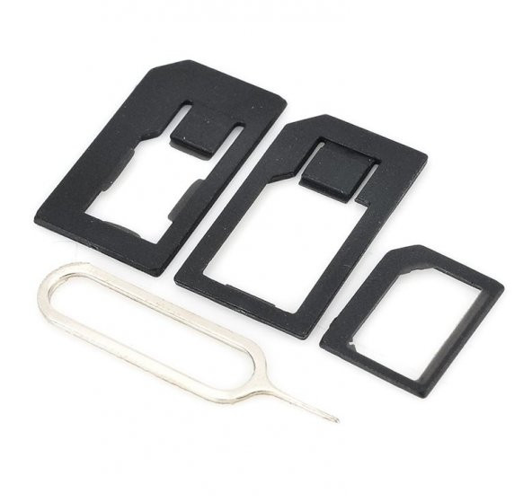 Nano ve Micro Sim Kartları için Sim Kartı Adaptörü