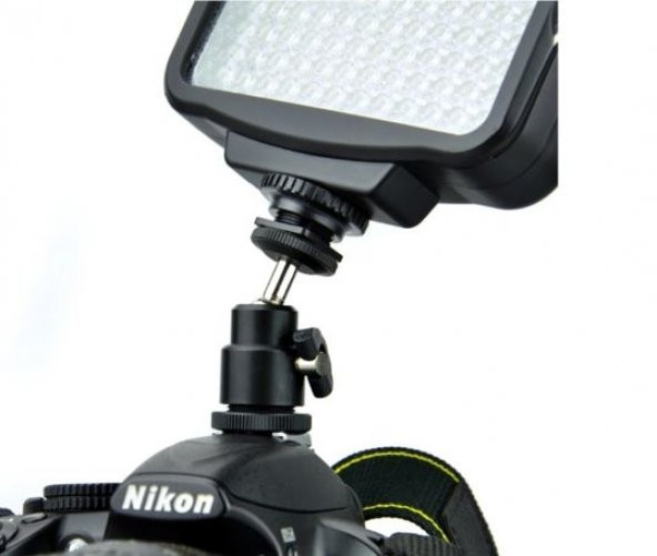 Tripod, Monopod ve Hot Shoe İçin Mini Kafa, Mini Ball Head - 4