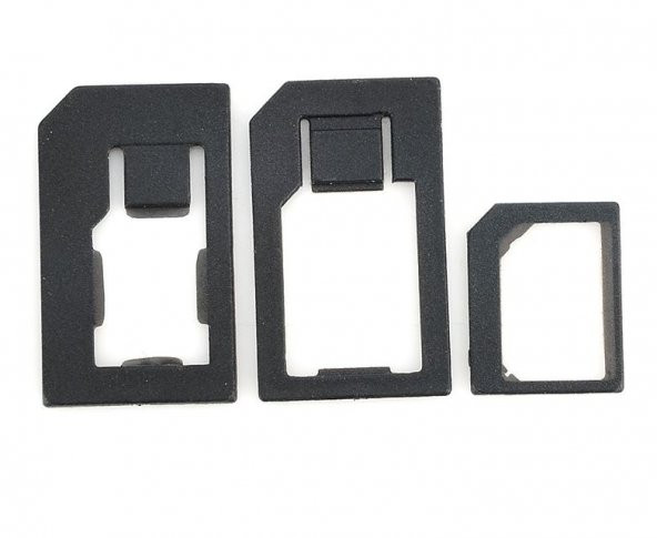 Nano ve Micro Sim Kartları için Sim Kartı Adaptörü - 3