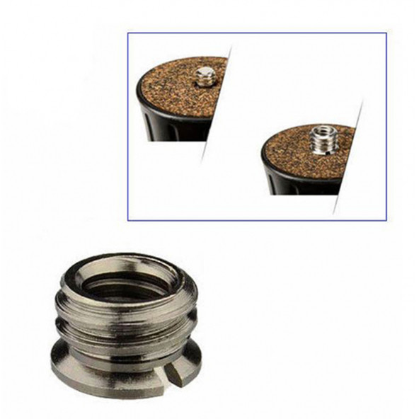 1/4 inç Tripod Vidasını 3/8 İnçe Dönüştürücü Vida Adaptörü ( 2 Adet ) - 7