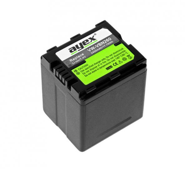 PANASONIC VW-VBN260 MUADİLİ BATARYA, SIFIR - 2