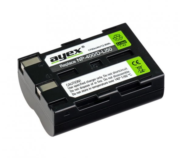 Pentax, Konica Minolta, Samsung Ve Sigma İçin D-Li50, NP-400 Pil - 2