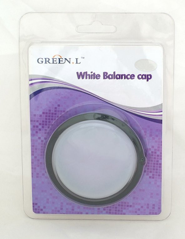58mm Green.L Beyaz Ayar Kapağı, White Balance Cap