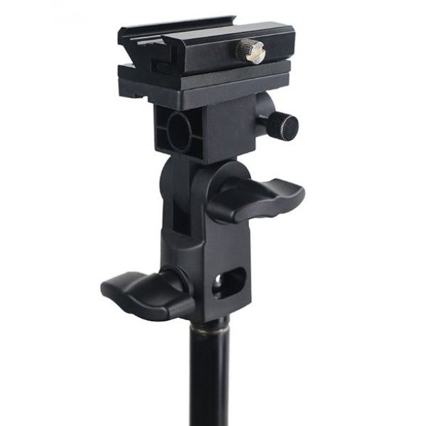 Flash Shoe Umbrella Holder Swivel Light Stand - 7