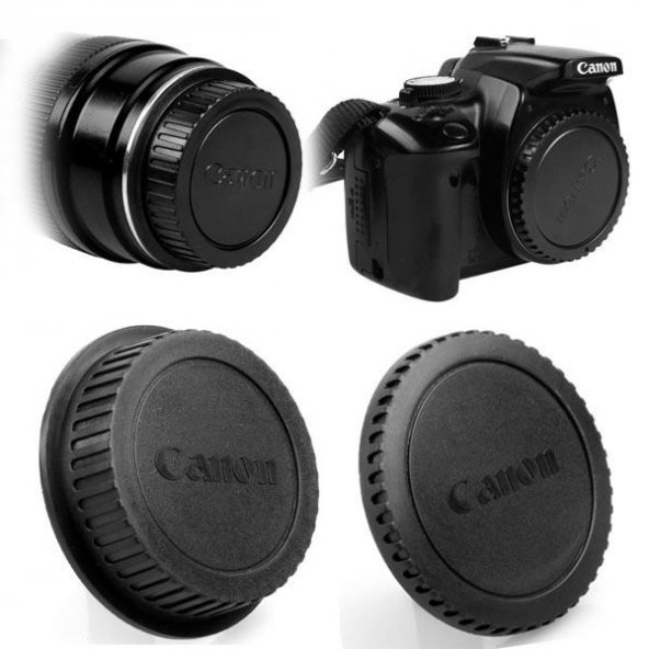 CANON MAKİNA BODY KAPAĞI VE LENS ARKA KAPAĞI - 3