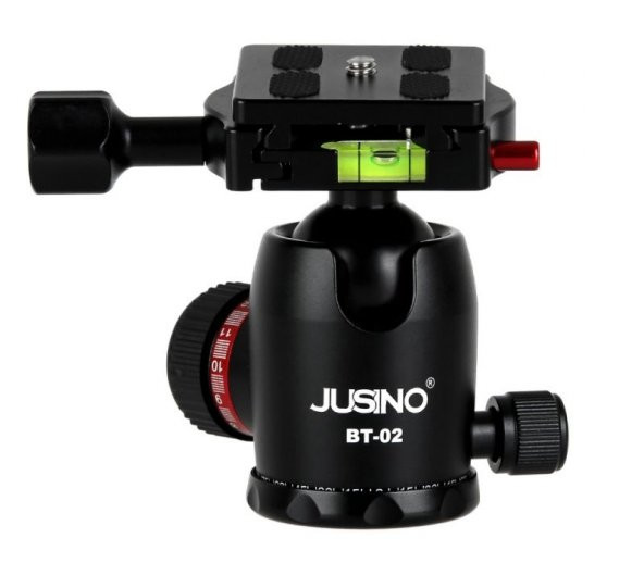 JUSINO BT-02 Profesyonel Tripod Kafası Aluminyum Siyah
